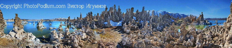 Nature, Outdoors, Mountain, Ice, Wood