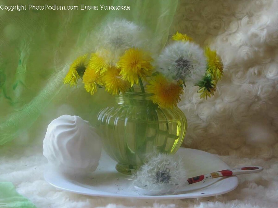 Plant, Flower, Blossom, Pottery, Art