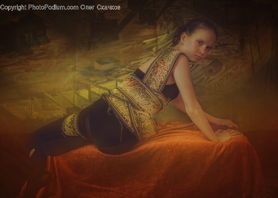 Clothing, Apparel, Furniture, Painting, Art