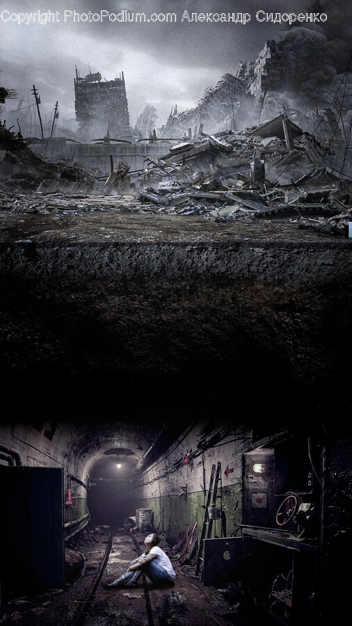Person, Human, Building, Architecture, Bunker