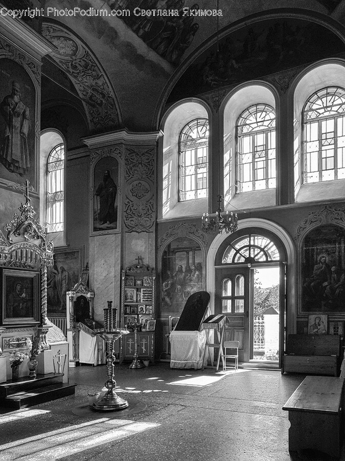 Architecture, Building, Furniture, Chair, Church