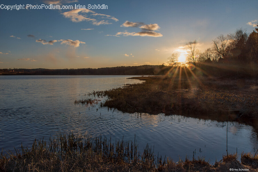 Nature, Water, Outdoors, Land, Flare