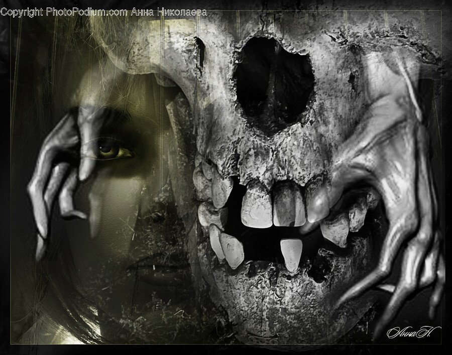 Teeth, Mouth, Lip, Painting, Art