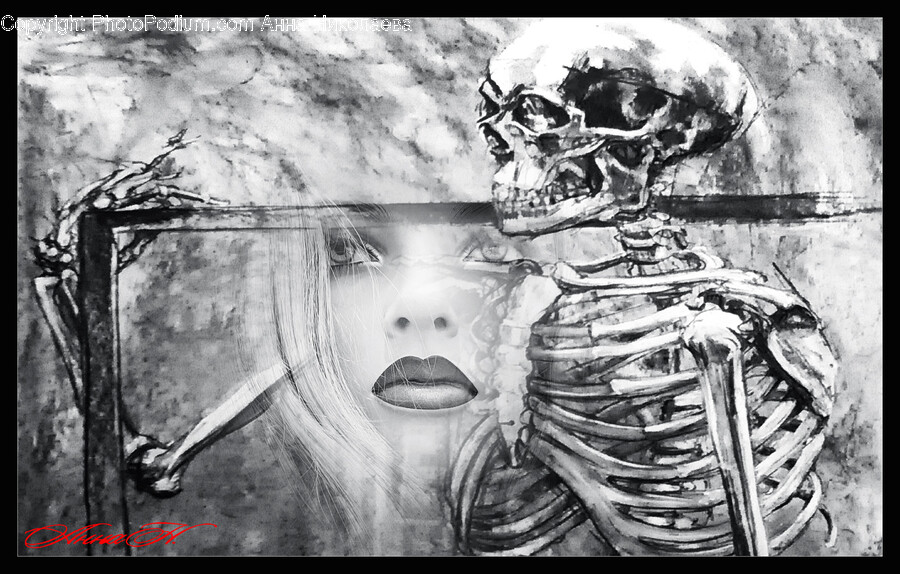 Drawing, Art, Sketch, Face, Painting