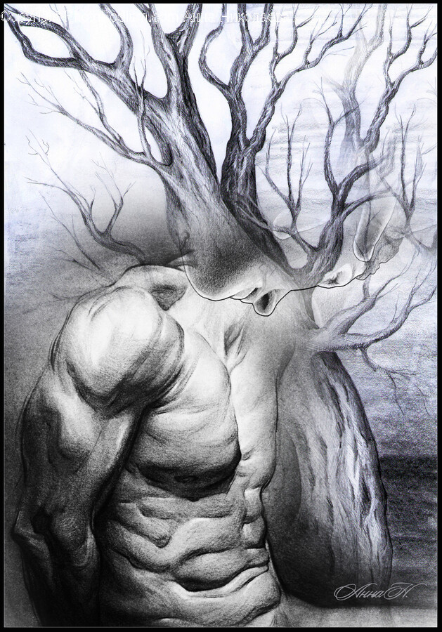 Art, Drawing, Person, Human, Painting