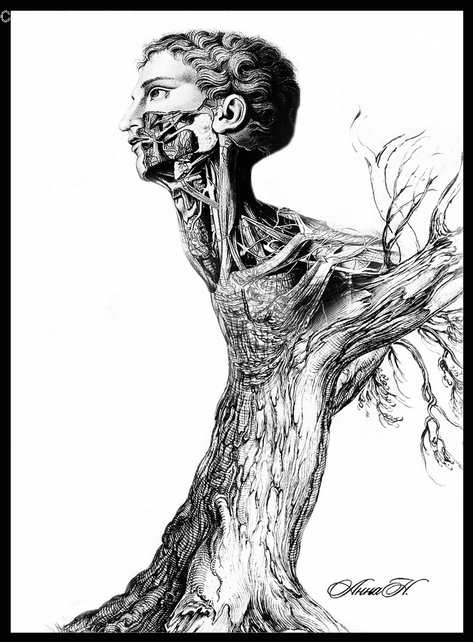 Alien, Person, Human, Drawing, Art
