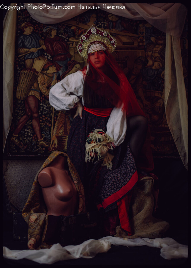 Person, Human, Painting, Art, Clothing