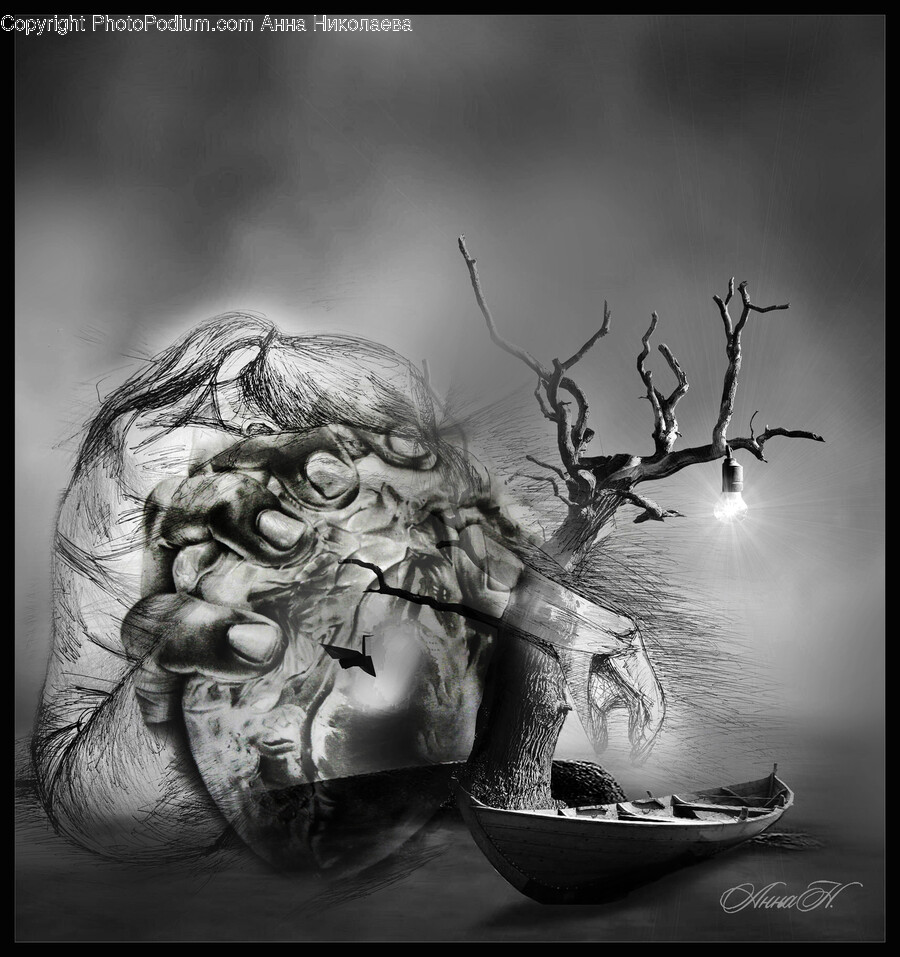 Person, Human, Painting, Art, Nature