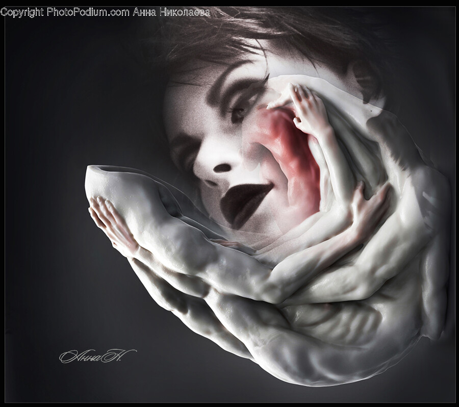 Person, Human, Finger, Art, Advertisement