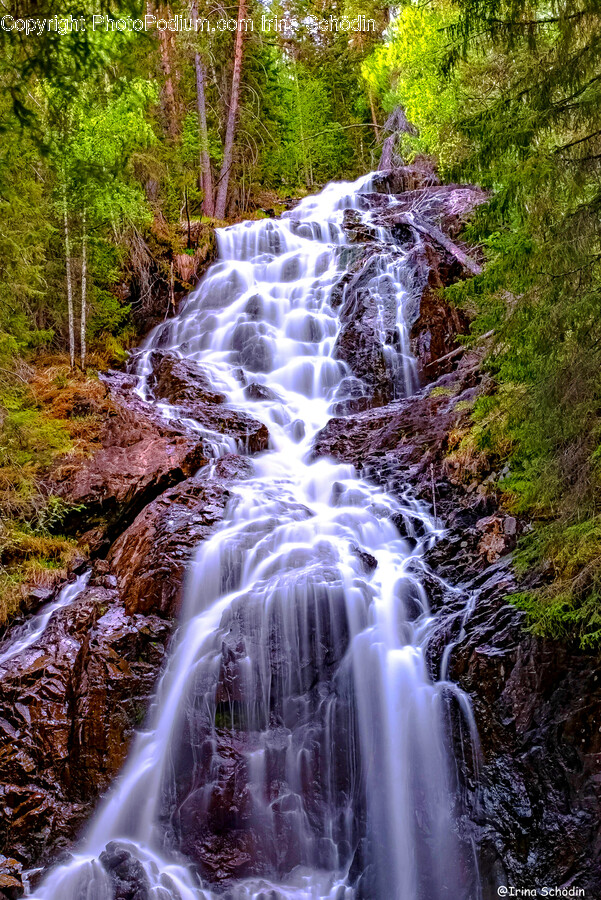 Water, Nature, River, Outdoors, Waterfall