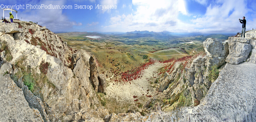 Nature, Outdoors, Plateau, Person, Human