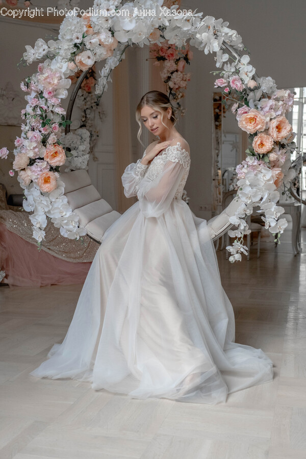 Clothing, Apparel, Person, Human, Wedding Gown