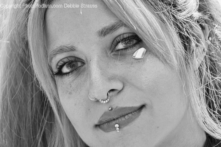 Face, Person, Human, Piercing, Portrait