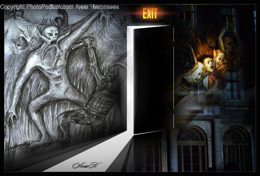 Painting, Art, Alien