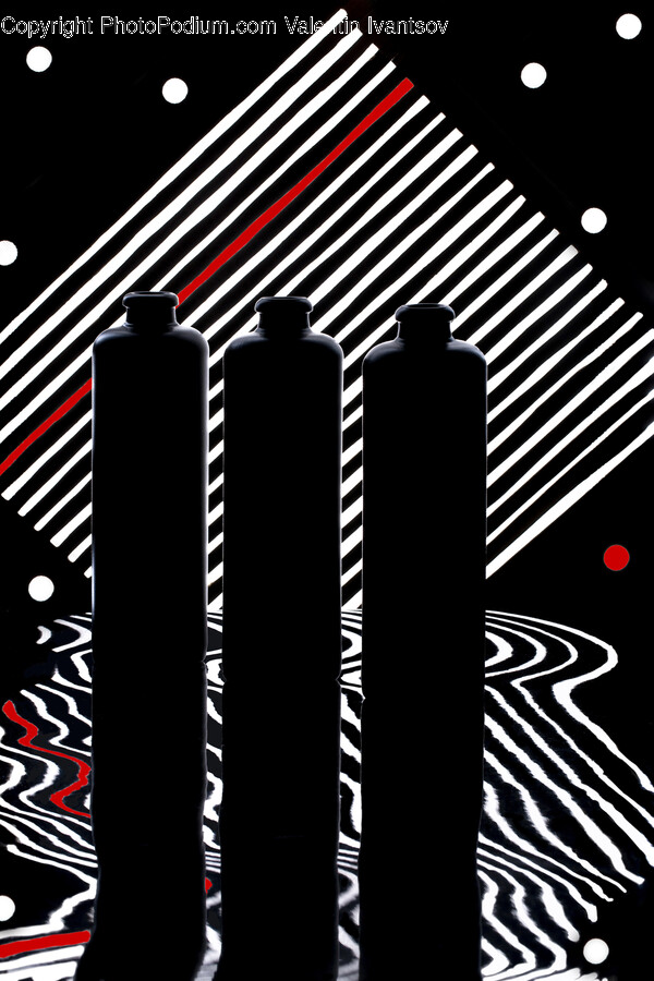 Graphics, Art, Cylinder, Bottle, Light