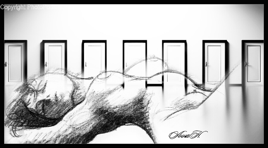 Drawing, Art, Sketch, Hand, Text