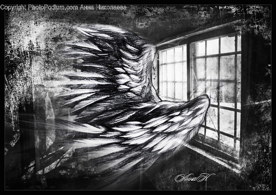 Art, Drawing, Sketch, Bird, Animal