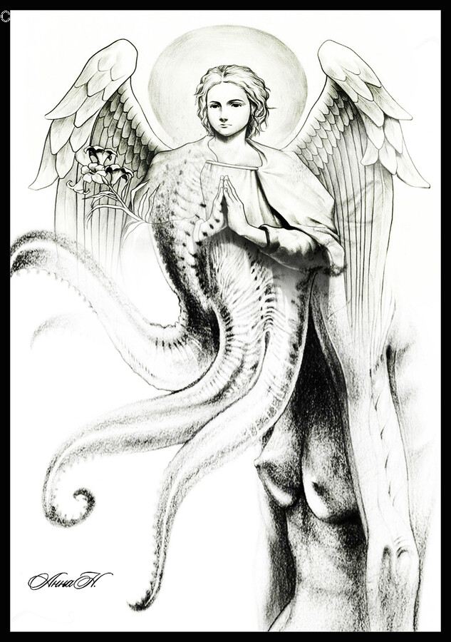 Art, Angel, Archangel, Person, Human