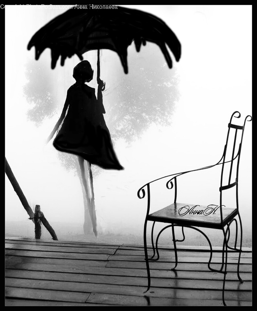 Chair, Furniture, Person, Human, Bird