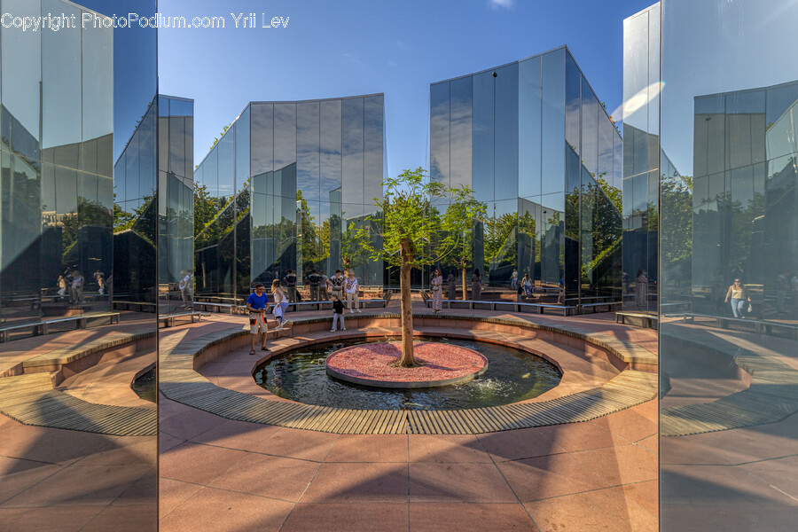 Office Building, Building, Person, Human, Architecture
