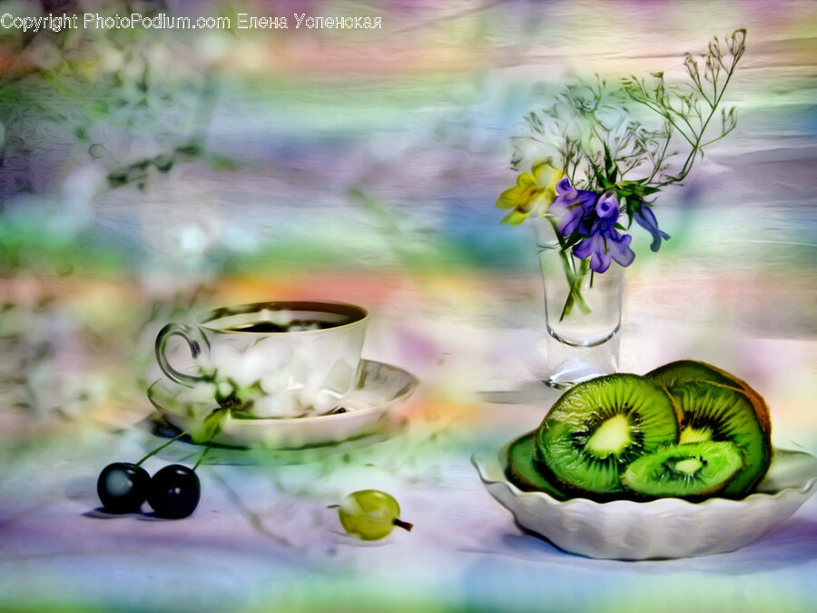 Plant, Pottery, Fruit, Food, Kiwi