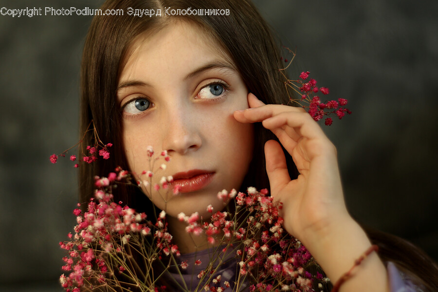 Person, Human, Finger, Flower, Blossom