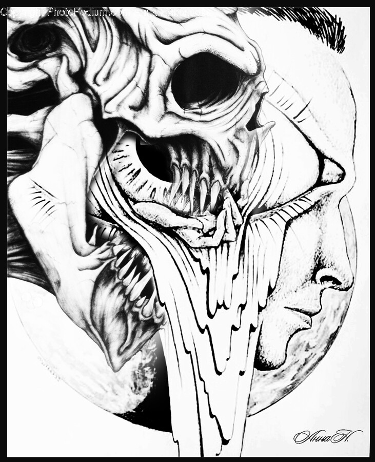 Drawing, Art, Person, Human, Alien
