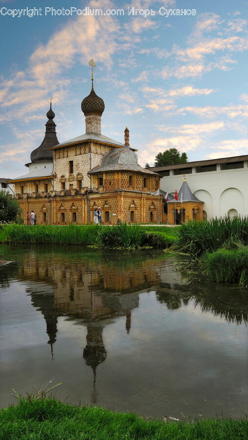 Castle, Architecture, Building, Water, Outdoors