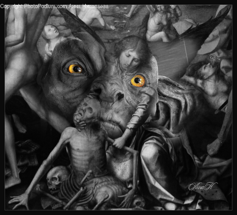 Painting, Art, Person, Human, Alien