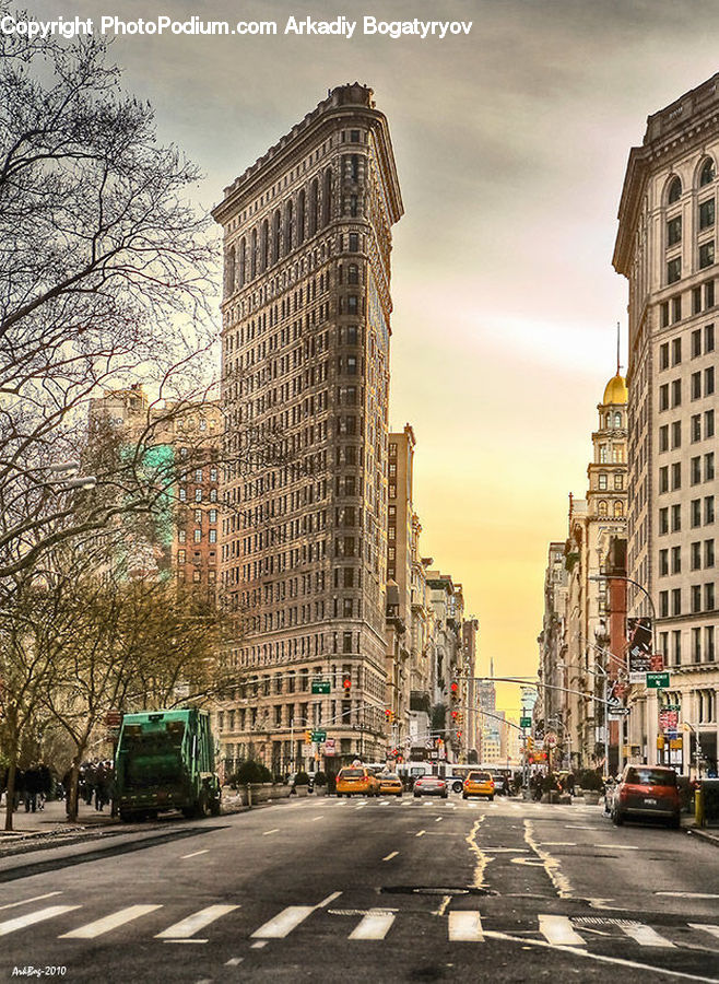 City, Downtown, Metropolis, Urban, Building, Housing, Road
