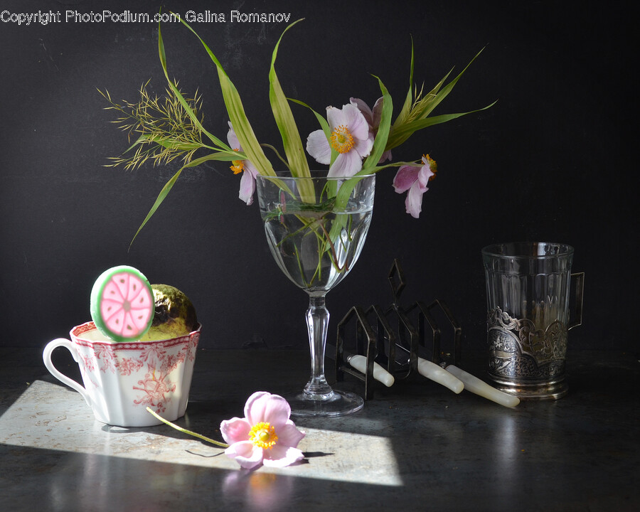 Goblet, Glass, Plant, Flower, Blossom