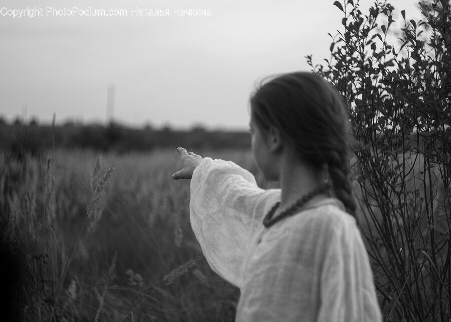 Person, Human, Finger, Grass, Plant