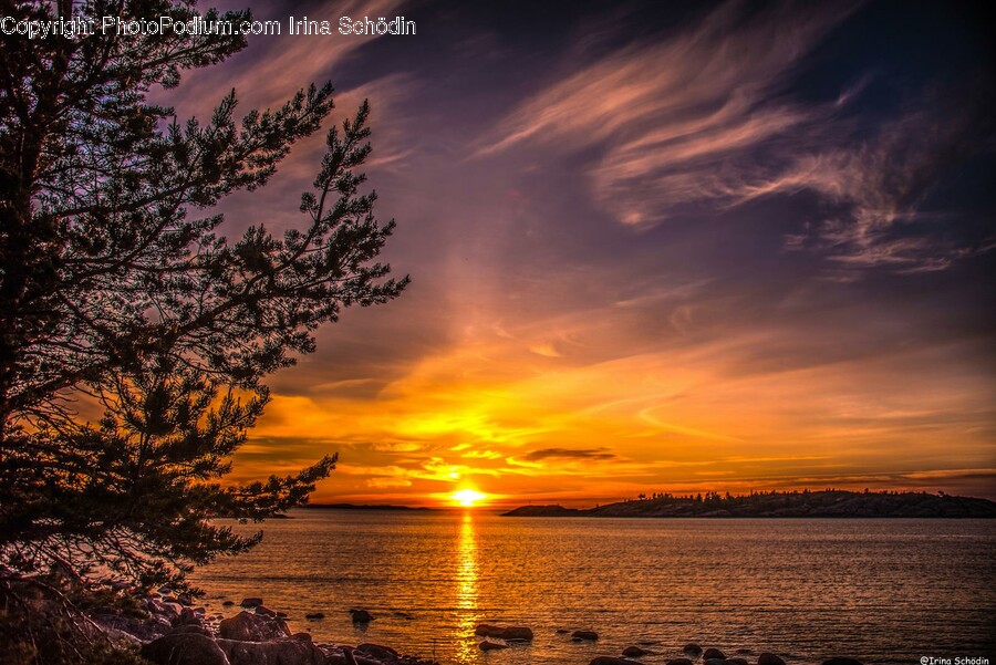 Nature, Outdoors, Sunlight, Sunset, Dawn