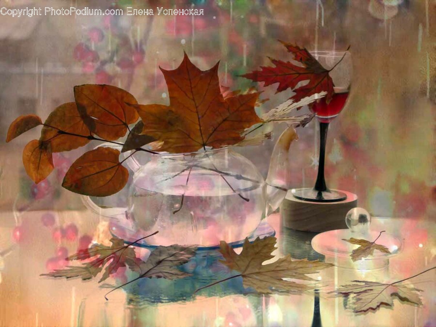 Leaf, Plant, Tree, Maple, Painting