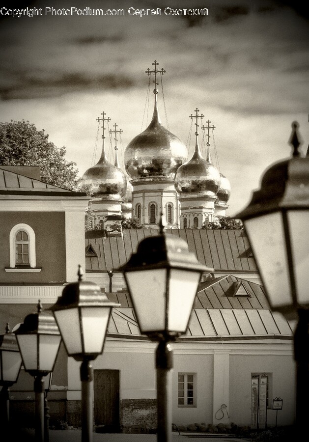 Dome, Architecture, Building, Lamp Post, Spire