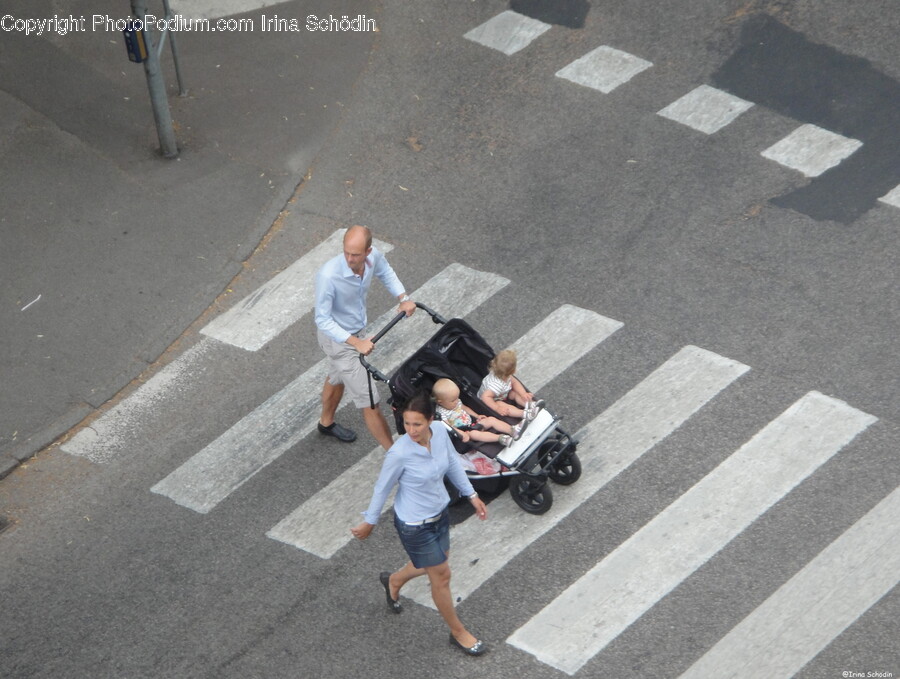 Tarmac, Asphalt, Road, Zebra Crossing, Person