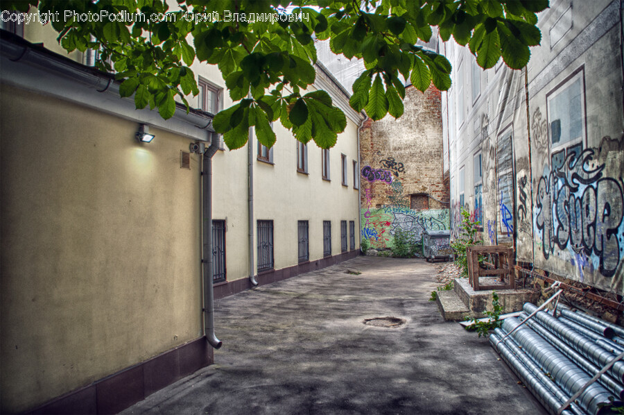 Flagstone, Wall, Mural, Painting, Art