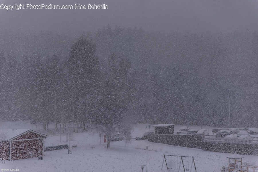 Nature, Outdoors, Winter, Blizzard, Snow