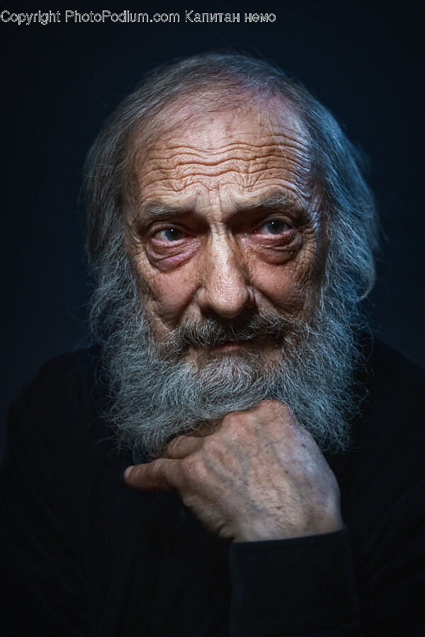 Beard, Head, Face, Person, Portrait