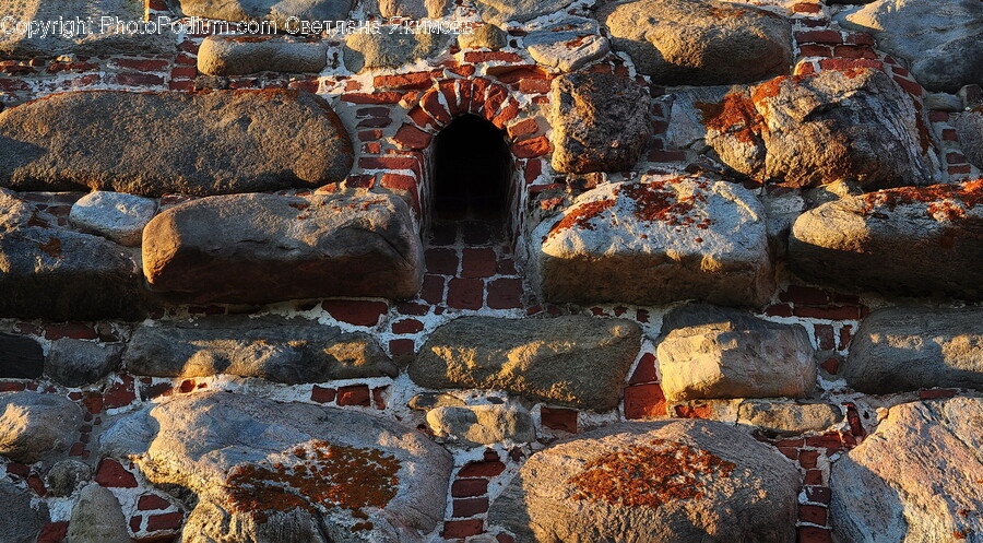 Brick, Path, Rock, Crypt, Wall