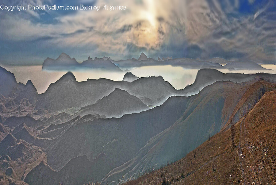 Mountain Range, Nature, Outdoors, Mountain, Scenery