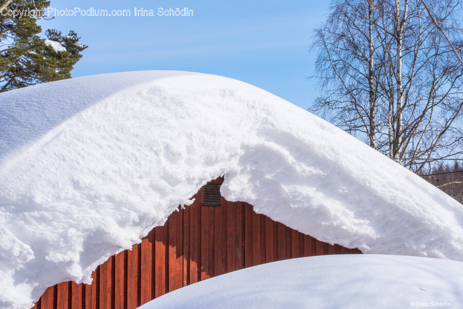 Nature, Outdoors, Ice, Shelter, Building