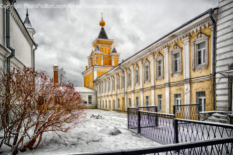 Handrail, Railing, Spire, Building, Tower