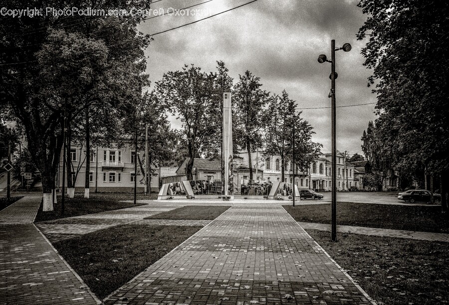 Path, Sidewalk, Car, Vehicle, Transportation
