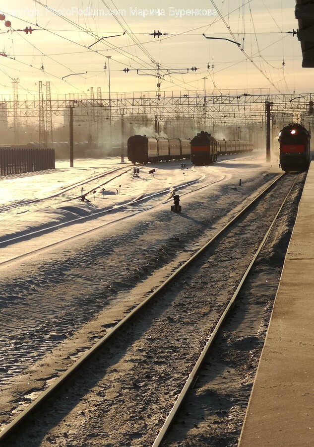 Train Station, Railway, Train, Vehicle, Terminal