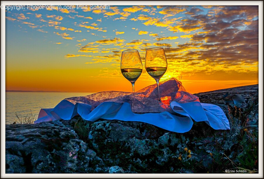 Glass, Goblet, Nature, Outdoors, Wine Glass