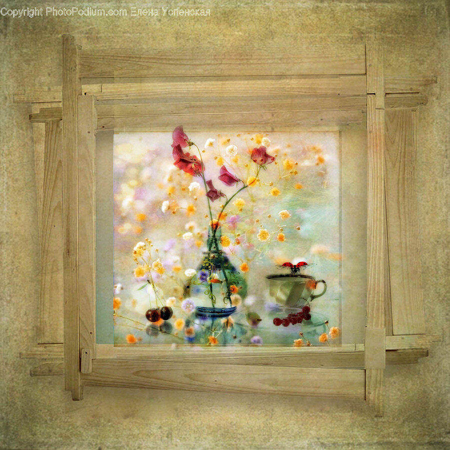 Painting, Art, Modern Art, Flower, Plant