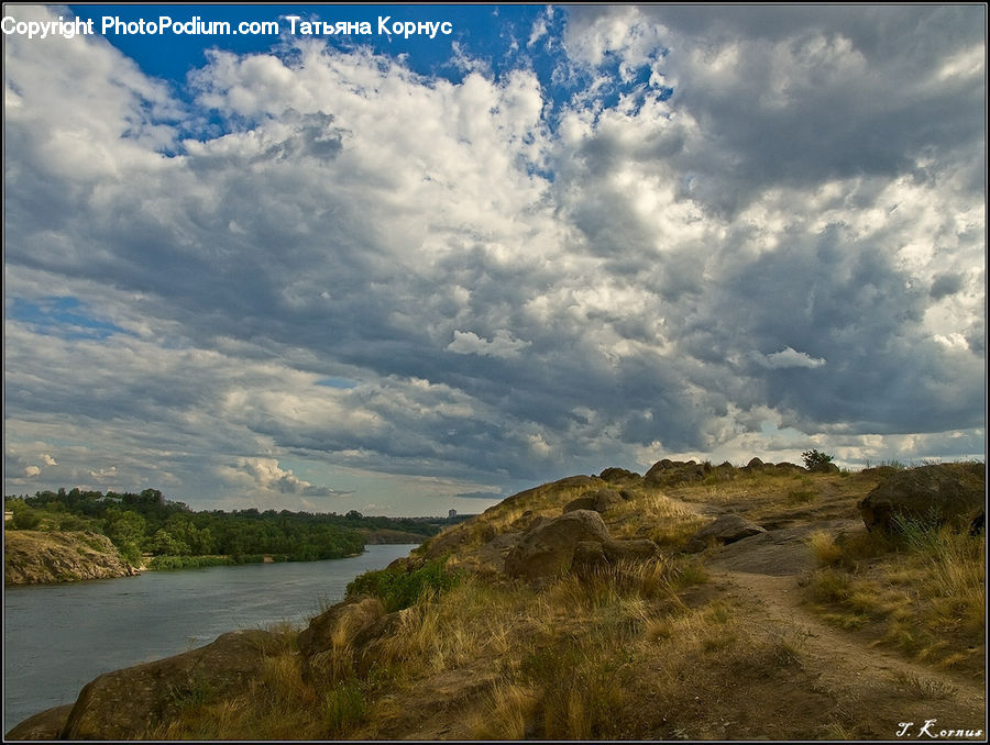 Azure Sky, Cloud, Outdoors, Sky, Cumulus, Landscape, Nature