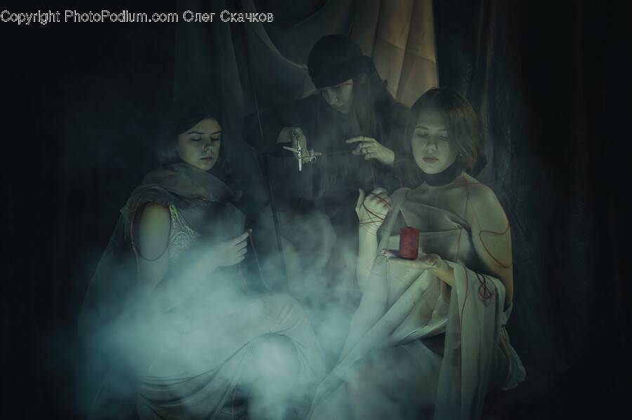 Smoke, Person, Woman, Adult, Female