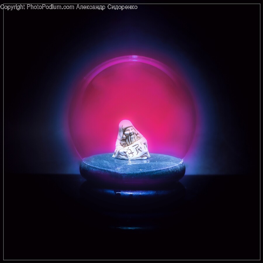 Lighting, Crystal, Sphere, Person, Woman